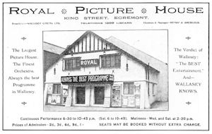 The Royal Cinema advert, 1915